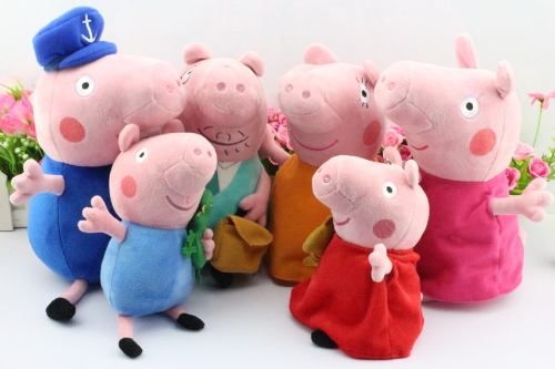 FAMILIA PEPPA PIG COMPLETA 6 PEÇAS