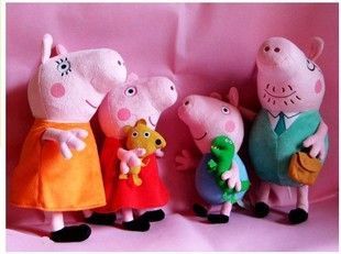 Familia Peppa Pig 4 bonecos